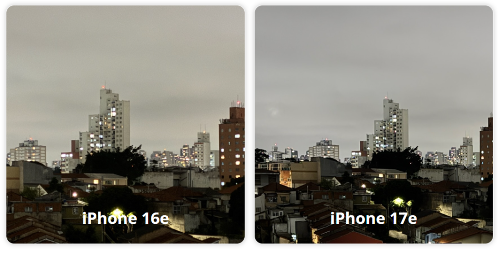 iphone 17e foto noturna