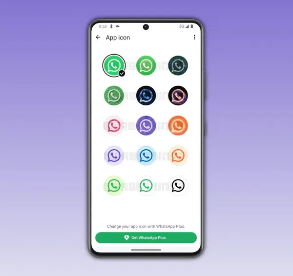 customizacao de icones whatsapp plus